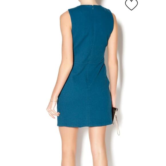 Esley Mustard Yellow Tweed 1960's Jumper Mod Style Classic Pocketed Dress Sz M - Picture 8 of 11